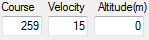 3. Course, Velocity, Altitude
